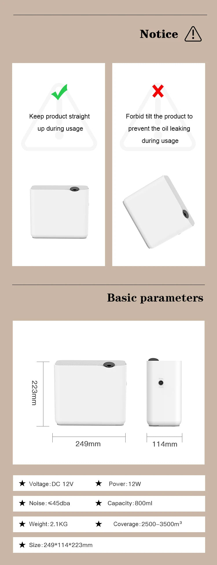 NAMSTE 3500m³ Smart Scent Air Machine for Hotel Large Waterless Room Fragrance Diffuser WIFI Control Electric Smell for Home
