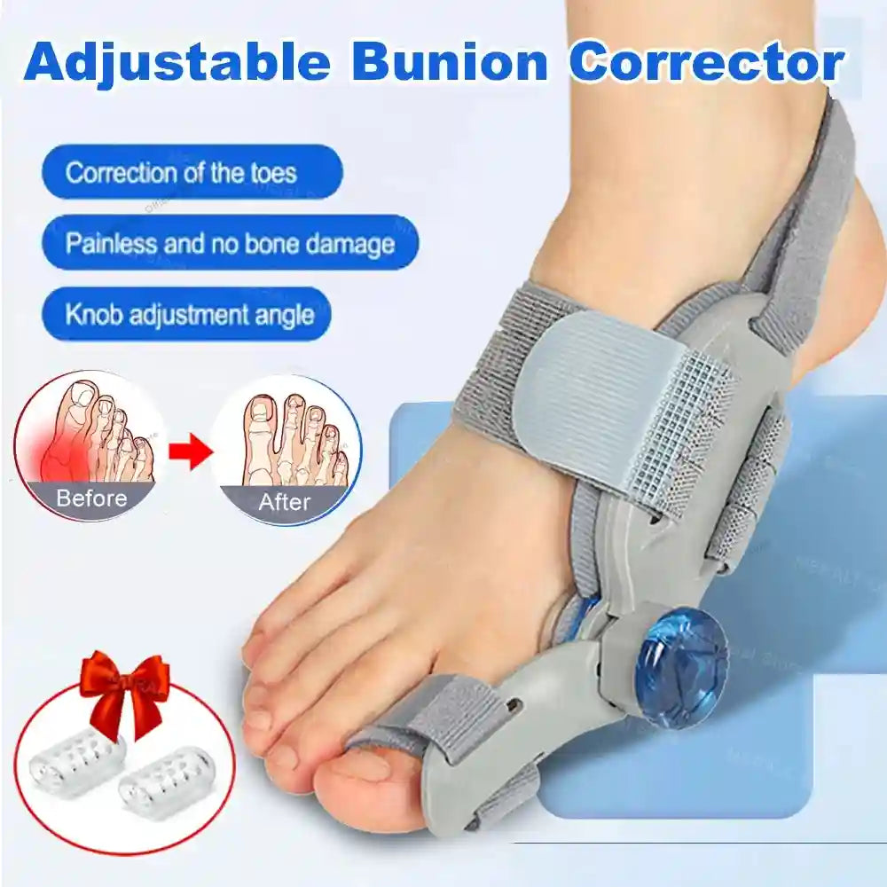 Bunion Corrector Toe Separator - Ergonomic Silicone for Hallux Valgus Massage Roller Tidesmit