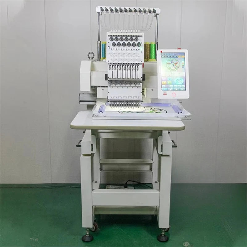 Custom Single Head Embroidery Machine New Home Use Eco-Friendly Computerized High-Speed 1200 RPM Automatic Color Change Retail
