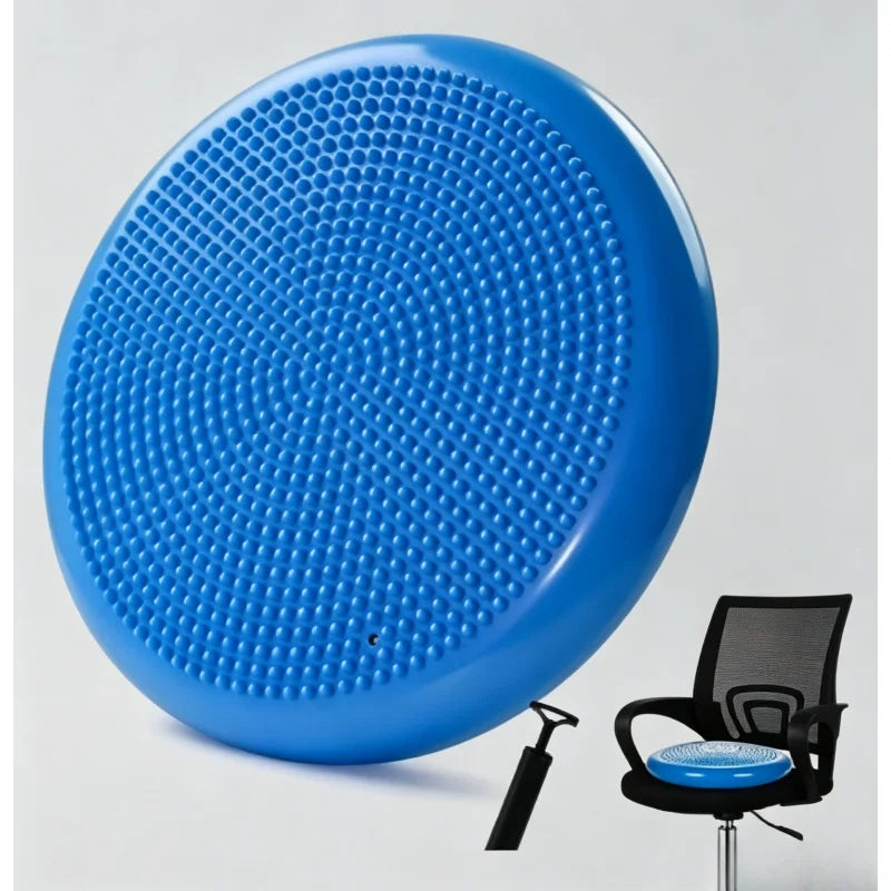 Anti-burst Inflatable Balance Pad Thickened Massage Cushion Yoga Fitness Mat for Home Pilates Workout