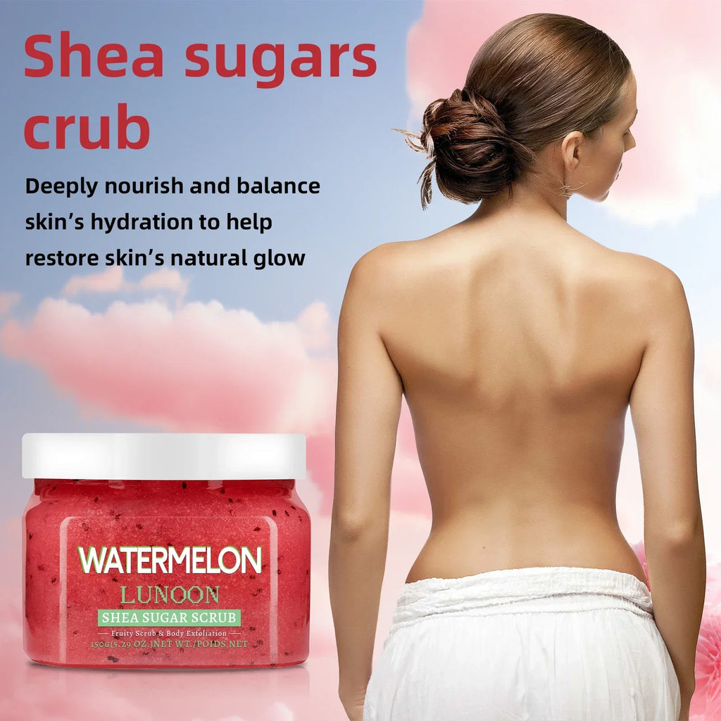 Watermelon Shea Sugar Scrub | Smoothing Body Exfoliator - 150g Scrubs Treatments Tidesmit
