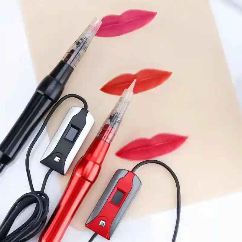 Permanent Makeup Machine: Precision Electric Microblading Pen - Black/Red Permanent Makeup Machines Tidesmit