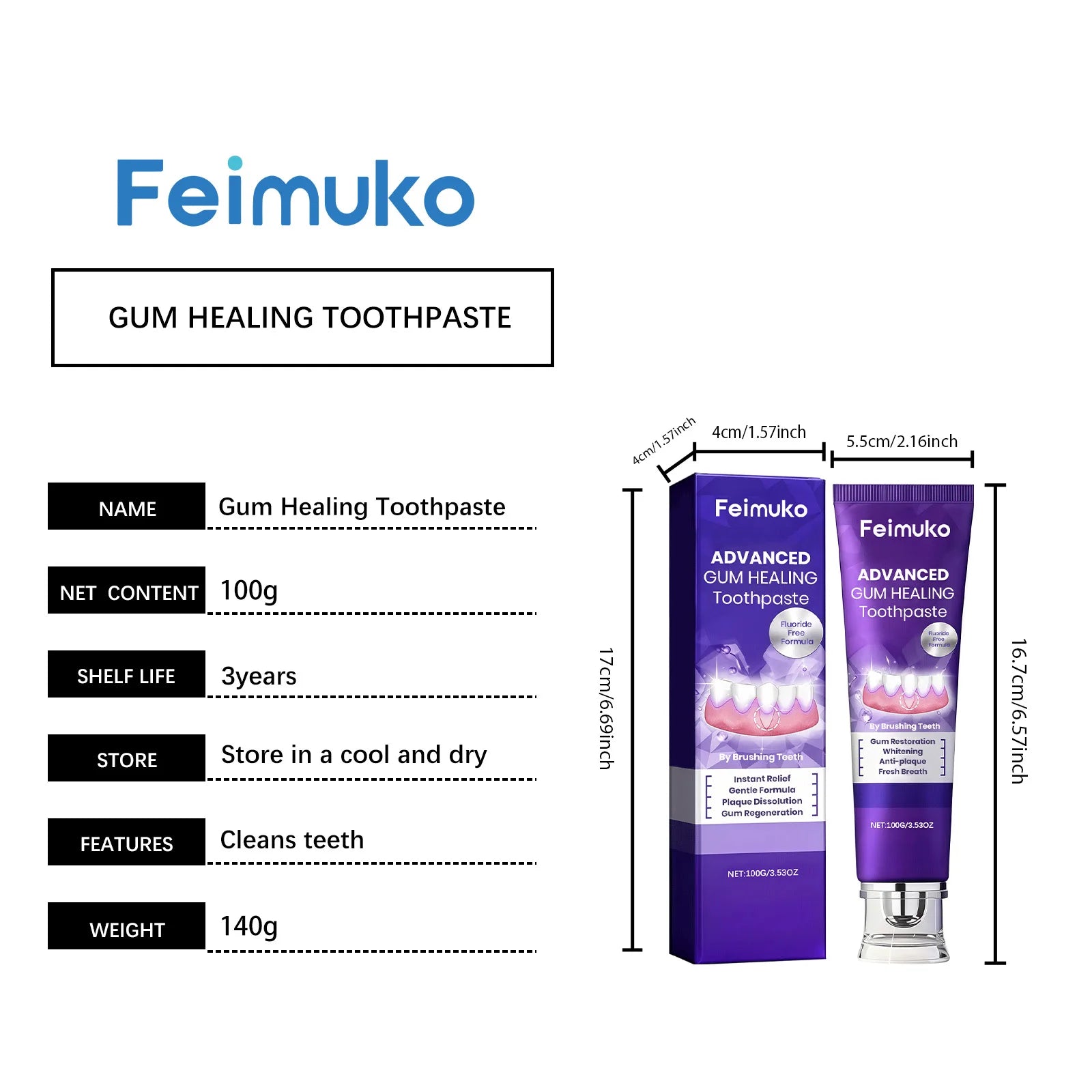 Tidesmit whitening toothpaste for daily stain removal and anti-cavity protection