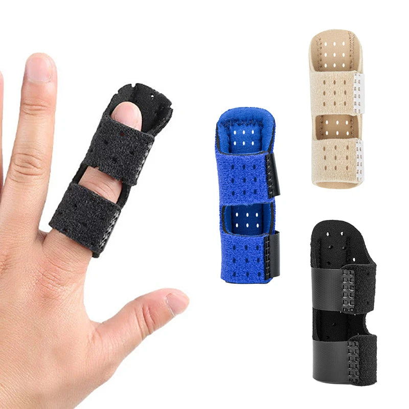 Adjustable Finger Corrector Splint Steel Plate Pain Relief Finger Brace Support Hand Splint Fix Strap Protector Breathable