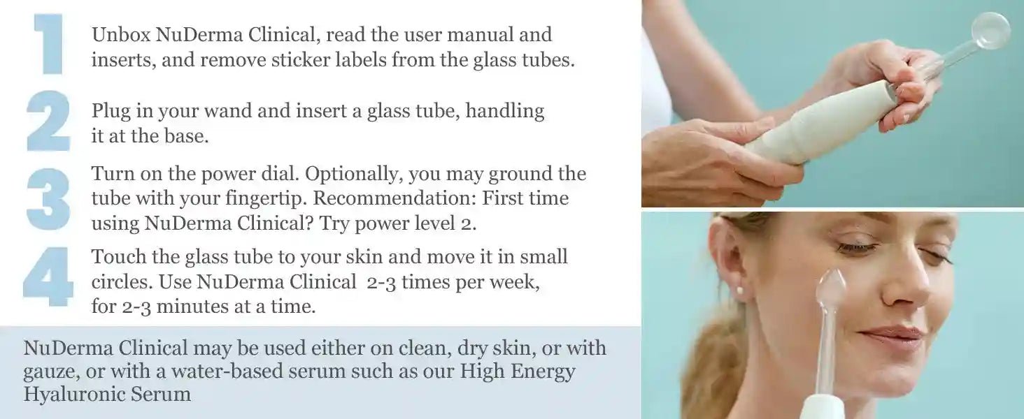 High Frequency Facial Wand: Acne Treatment & Skin Tightening - Purple Eye Massage Instrument Tidesmit