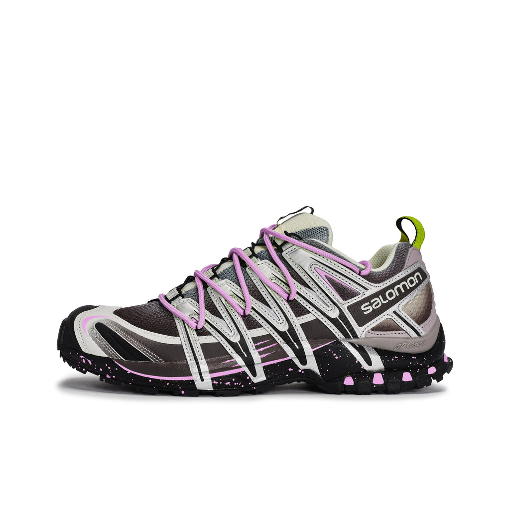 POIZON SALOMON XA PRO 3D Abrasion Resistant Abrasion Resistant Low top Running Shoes Unisex Silver Gray Black Pink
