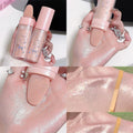 Tidesmit 3Colors glitter powder highlighter shade swatch for face makeup shimmer and contour