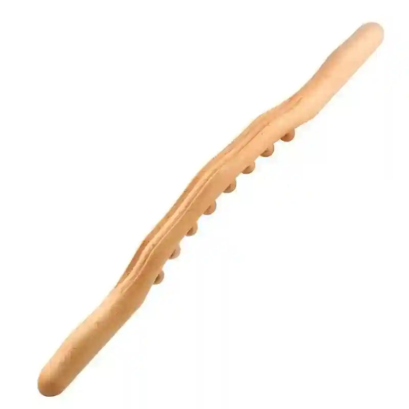 Massage Roller Stick for Deep Tissue Muscle Therapy - Beech Wood Massage Roller khaki Tidesmit