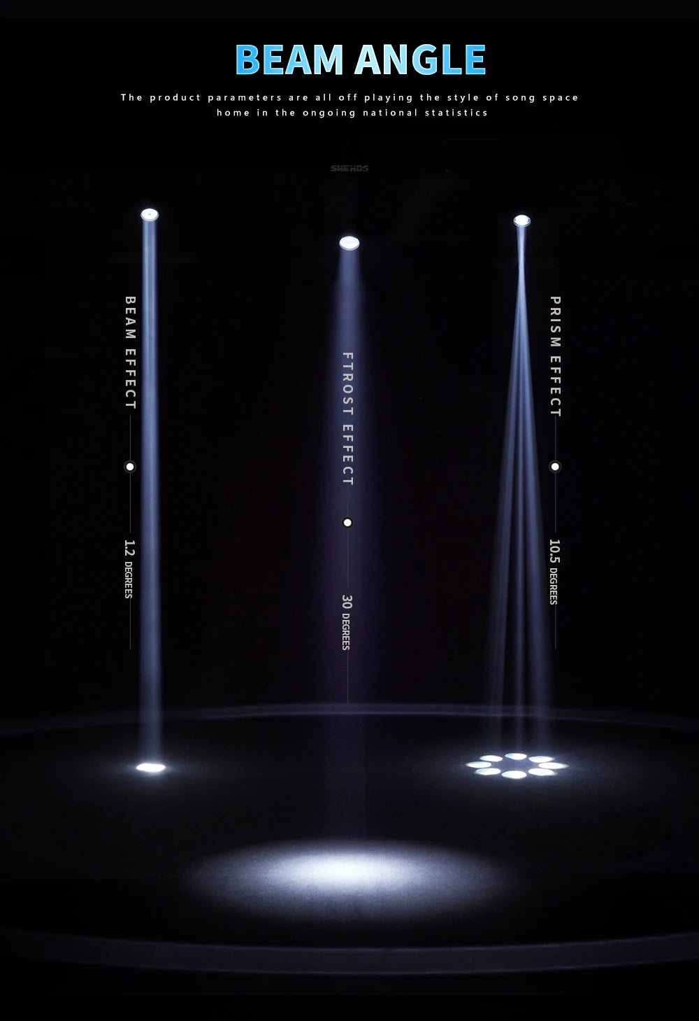 New Arrival SHEHDS 2PCS MINI 230W 7R Beam Bulb Moving Head Lighting Rainbow for Wedding Nightclub Theater Disco Performance