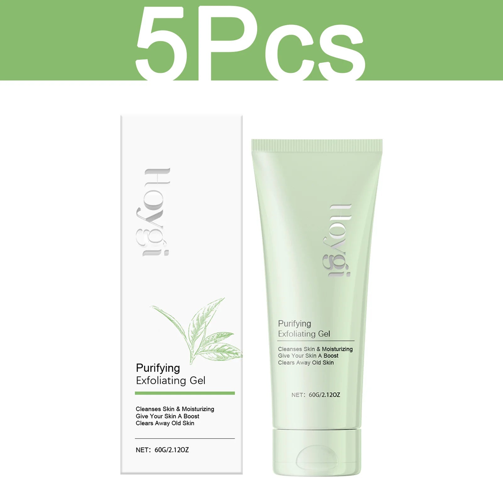Exfoliating Gel for Pores - Professional Blackhead Removal Scrub Scrubs Treatments 5 Pcs Tidesmit