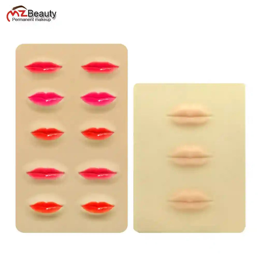 3D Lip Practice Skin for Microblading – Realistic Latex Training Mat Permanent Makeup Machines Tidesmit