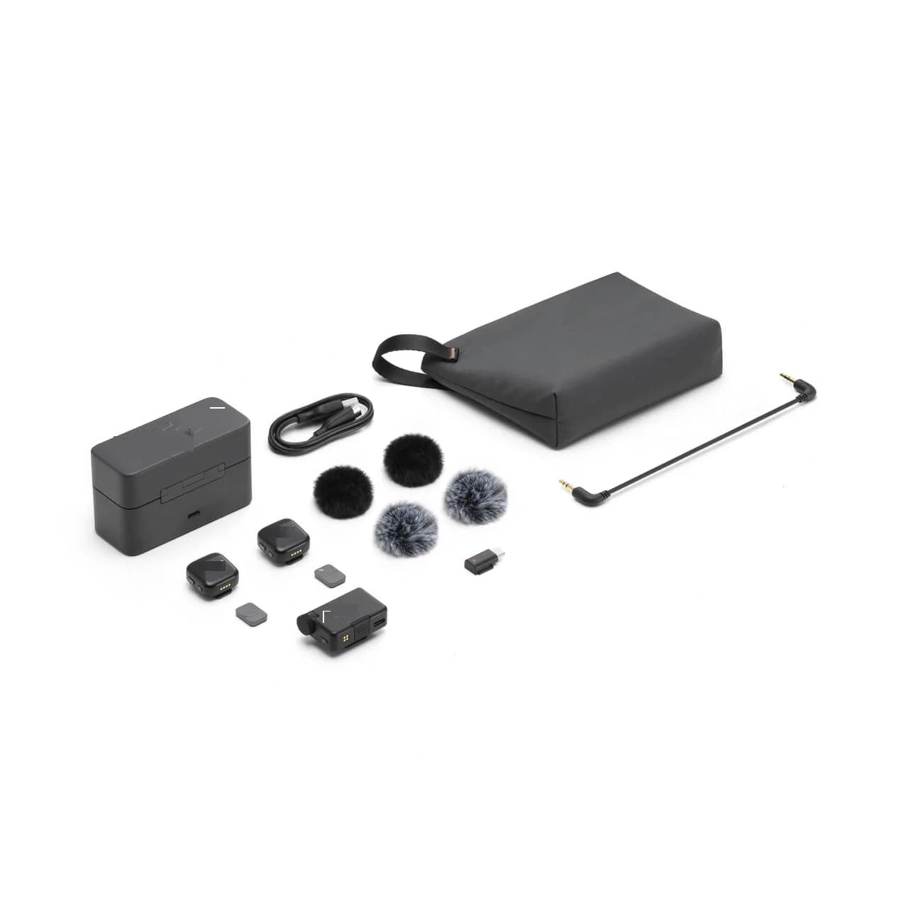 Wireless Lavalier Microphone System | Pro Audio for Content Creators 2TX 1RX Tidesmit