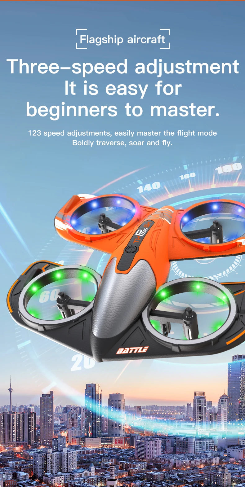 Camera Drone with Screen Remote and Altitude Hold - Tidesmit Tidesmit