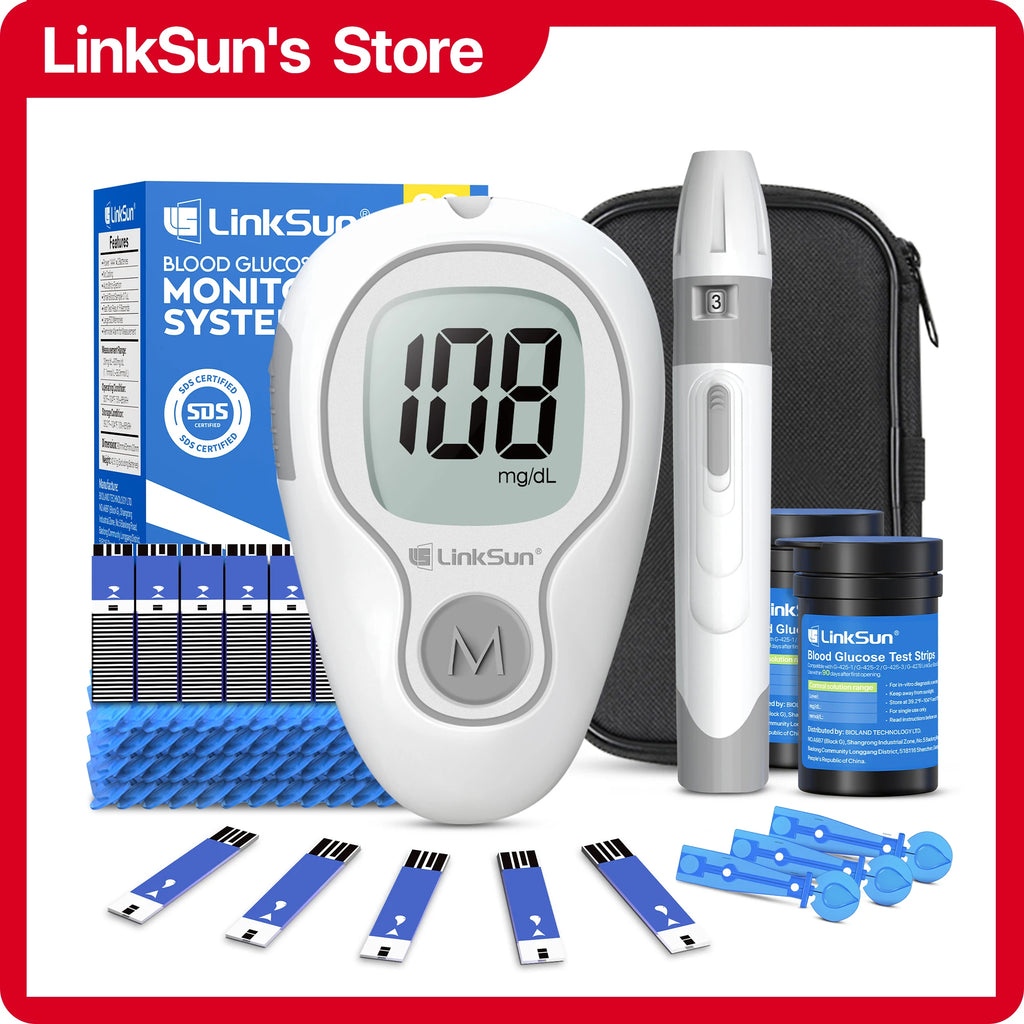 LinkSun Blood Pressure Monitor 2005 Tensiometer Upper Arm Automatic Digital BP Measuring Device Blood Pressure Guage kit 2005-1