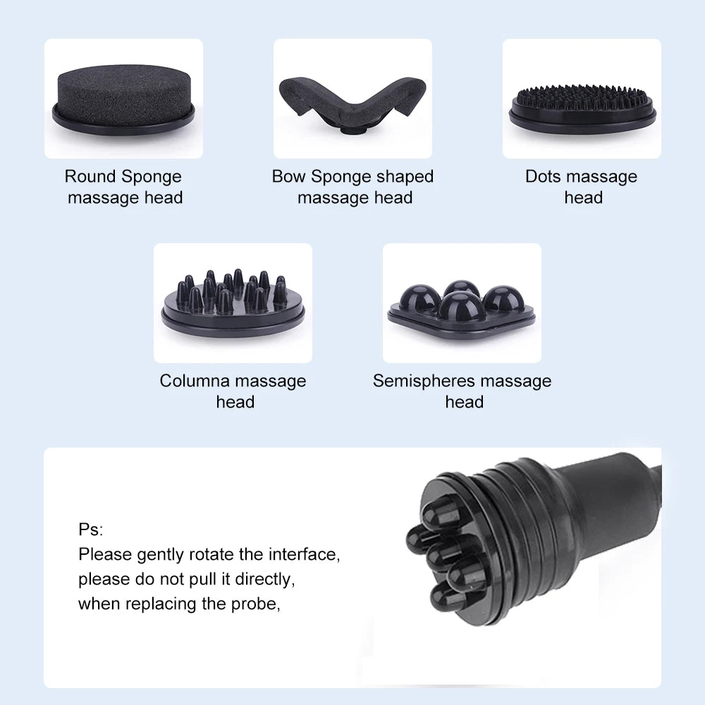 G5 Electric Massager for Deep Tissue Muscle Relief and Cellulite Reduction Back Massage Instrument Tidesmit