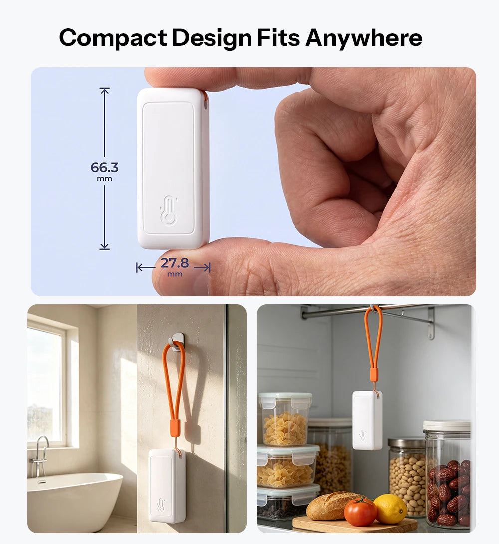 SONOFF Zigbee Temperature and Humidity Sensor Smart Home Airguard TH Lite SNZB-02B Ewelink APP Control Work With Alexa Google