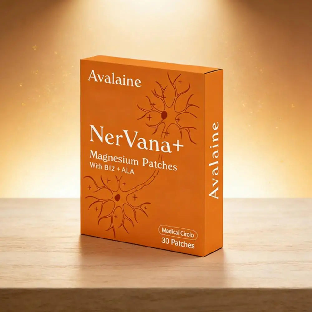 30pcs Avalaine NerVana+ Magnesium Patches with B12 & ALA – Natural Relaxation & Muscle Repair for Sensitive Skin