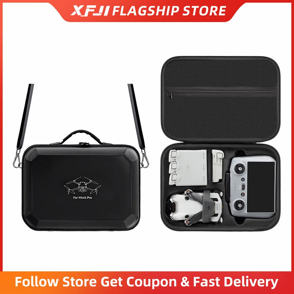 DJI Mini 4 Pro Hard Shell Waterproof Case - Durable Travel Protection Tidesmit