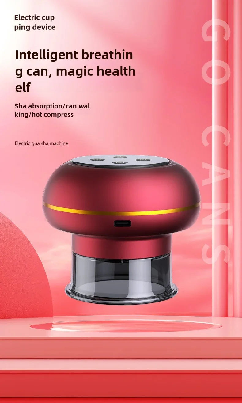 Electric Vacuum Cupping Massager for Back Pain Relief - 12 Gear Model Back Massage Instrument Tidesmit