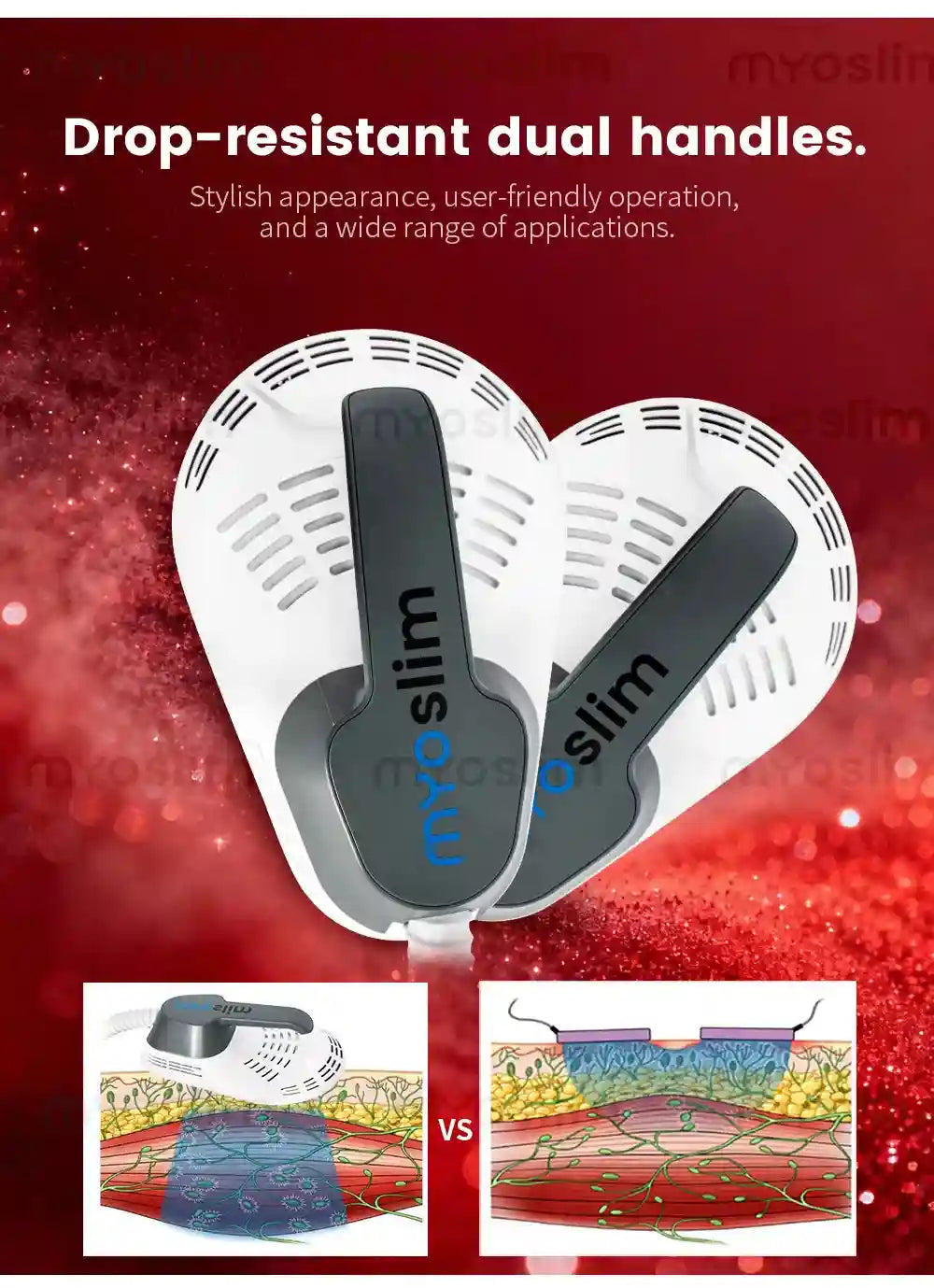Electric Massager with EMS for Muscle Relief & Firming | Tidesmit Massage Roller Tidesmit