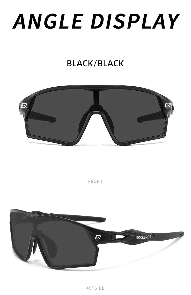 ROCKBROS Fashion Brand Men Women Bicycle Photochromic Eyewear MTB Bike FishingRunning CyclingSports Sunlasses Comfortable Goggle