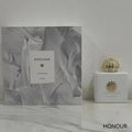 Amouage Honour Woman EDP: White square bottle, floral oriental scent with vanilla, musk, amber, and woody notes. 100ml.