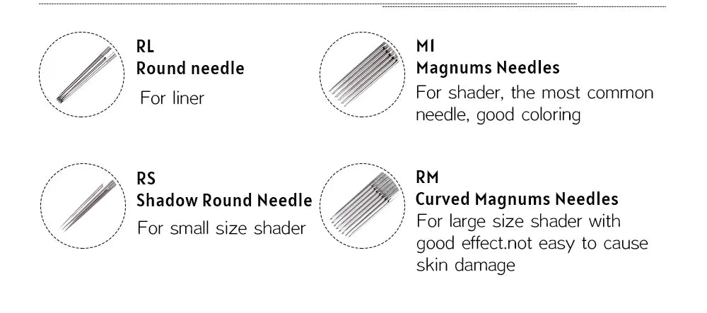 Permanent Makeup Needles - Sterile Disposable Cartridges by Tidesmit Permanent Makeup Machines Tidesmit