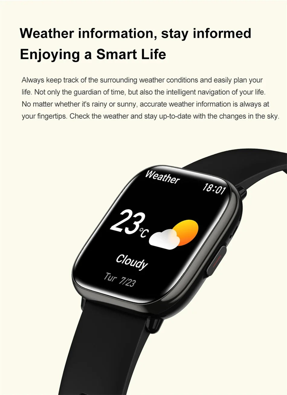 2026 New Smart Watch Full Touch Screen Bluetooth Call AI Voice Heart Rate Waterproof Watches Sports Bracelet Smartwatch Women
