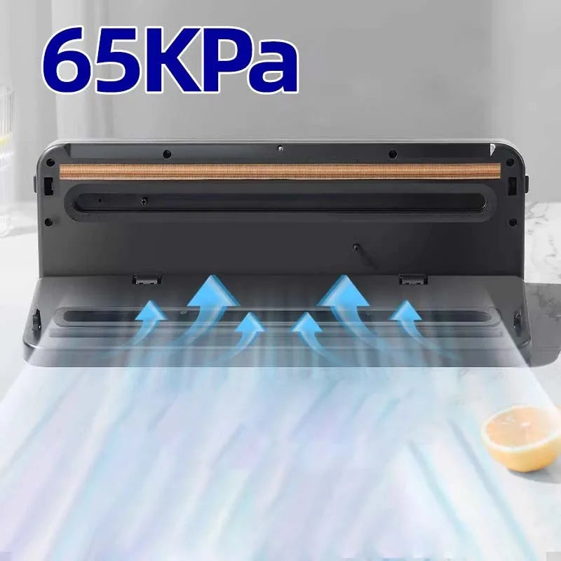 Portable Kitchen Food Saver Vacuum Sealer Machine Household Home Touch Button Cutter Kitchen Electric Vacuum Packaging Machine