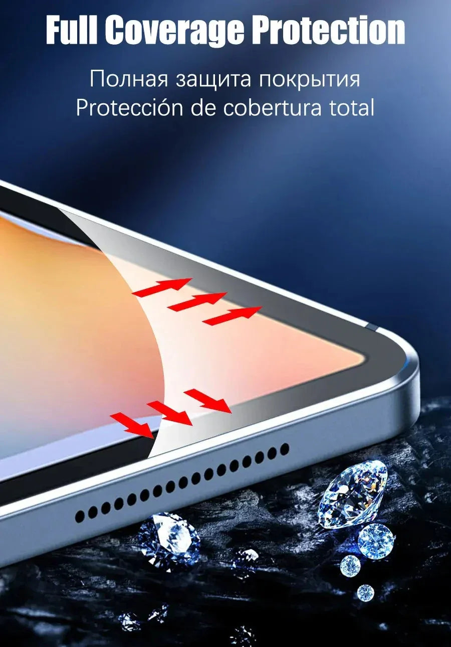 Samsung Galaxy Tab Tempered Glass Screen Protector - 9H Anti-Scratch Film Tidesmit