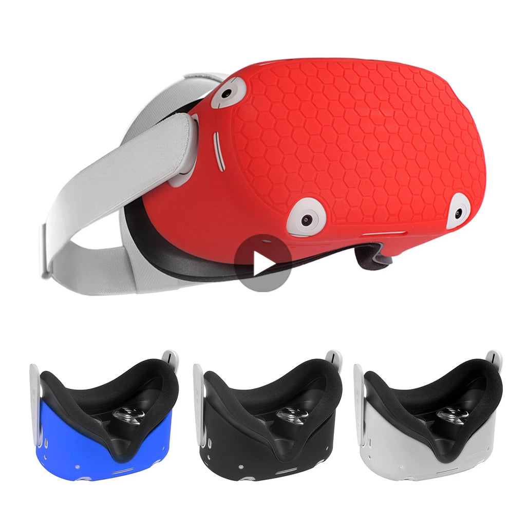 Oculus Quest 2 Silicone Cover Skin - Protective VR Headset Case Tidesmit