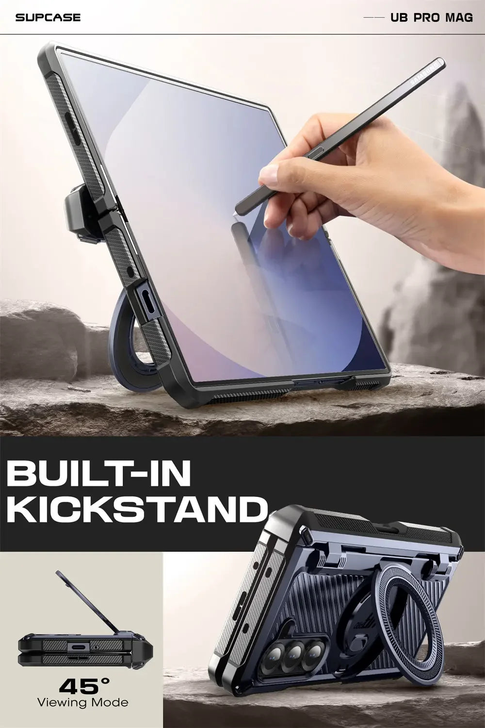 Samsung Galaxy Z Fold 6 Rugged Case with Screen Protector Tidesmit