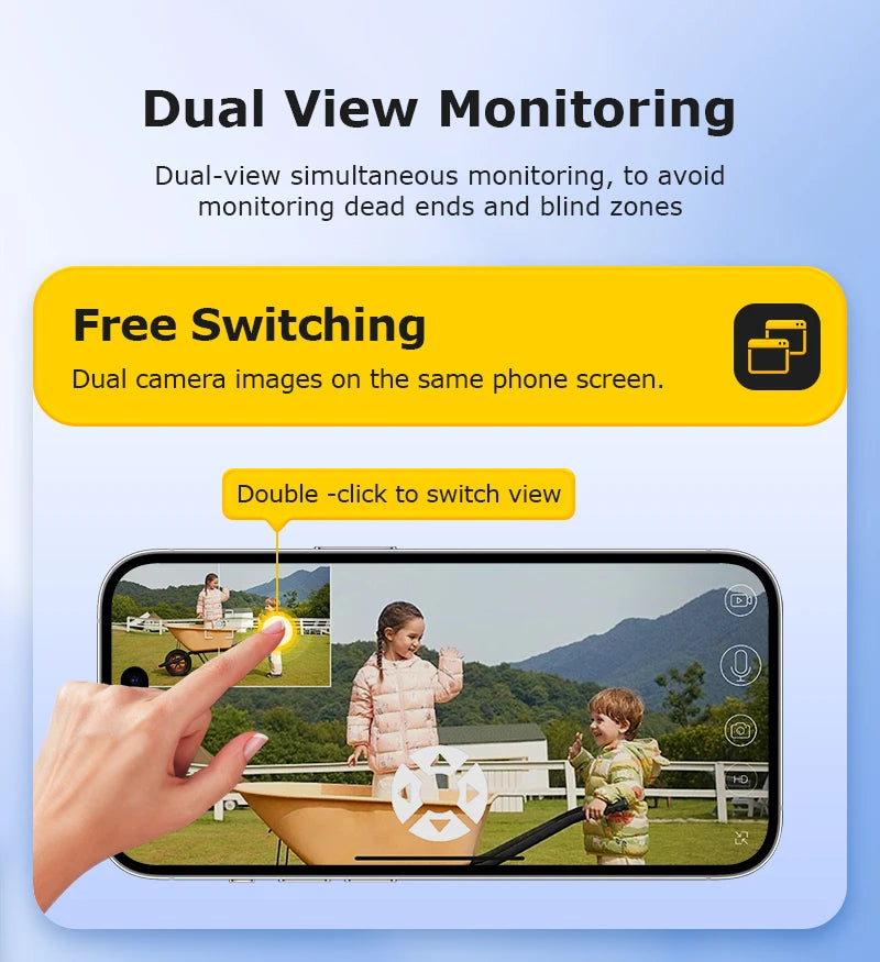 SHIWOJIA 15X 6M PSolar Camera 4G SIM/WIFI Three Lens Recording AI Human/Pet/Vehicle Auto Tracking Camera IP65 Waterproof