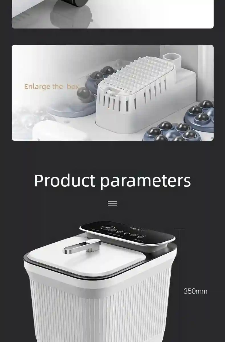 Electric Foot Spa Massager with Heat, Remote Control & Deep Tissue Modes Massage Roller Tidesmit