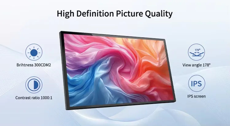 2026 New Slim Edge 15.6" Android POE Tablet Wall Mount Smart Home Control Panel With LED Lights IPS Touch Screen Display