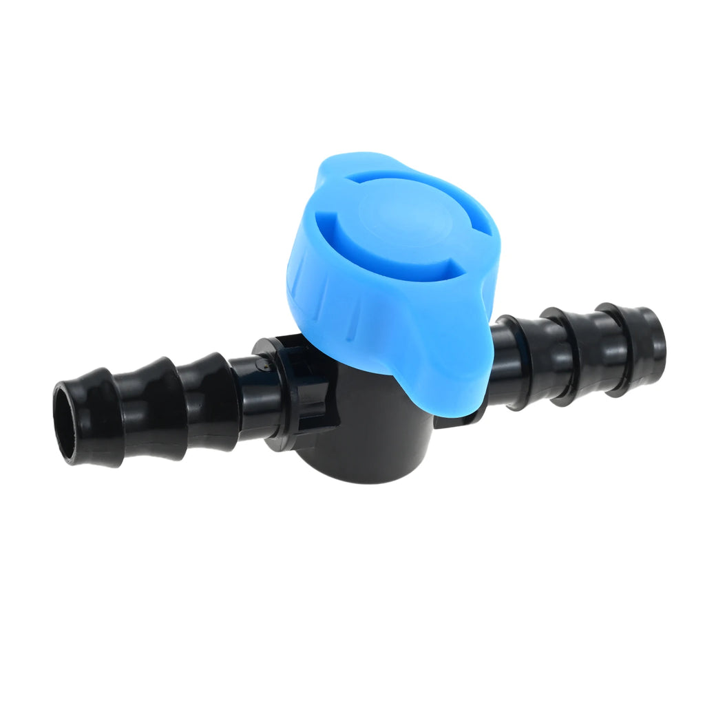 15pcs Plastic Drip Irrigation 1/2 Inch Barbed Shut Off Valve for 1/2 Inch 16mm Drip Irrigation Tubing for Drip Sprinkler Systems