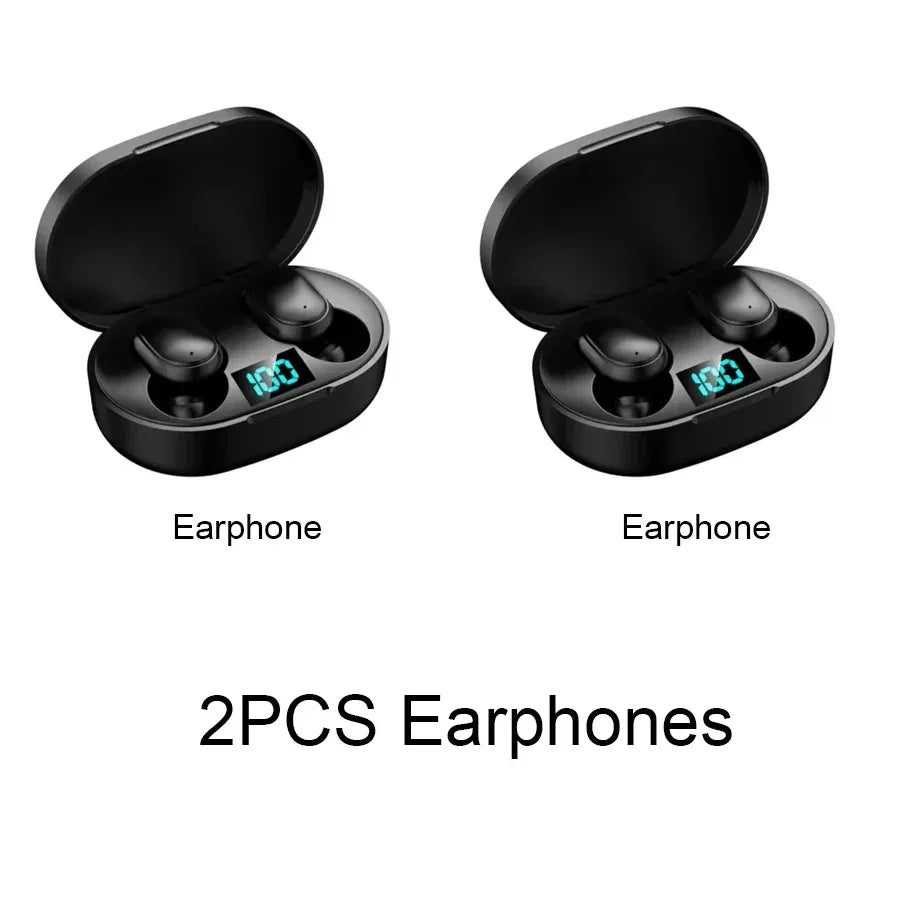 E6S TWS Bluetooth Earphones Wireless Bluetooth Headset Noise Cancelling Headsets With Microphone Headphones For Xiaomi iphone D Tidesmit