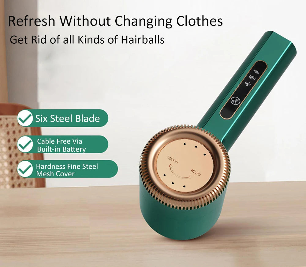 Tidesmit electric lint remover featuring dual motors and USB charging for efficient fabric hair ball trimming.