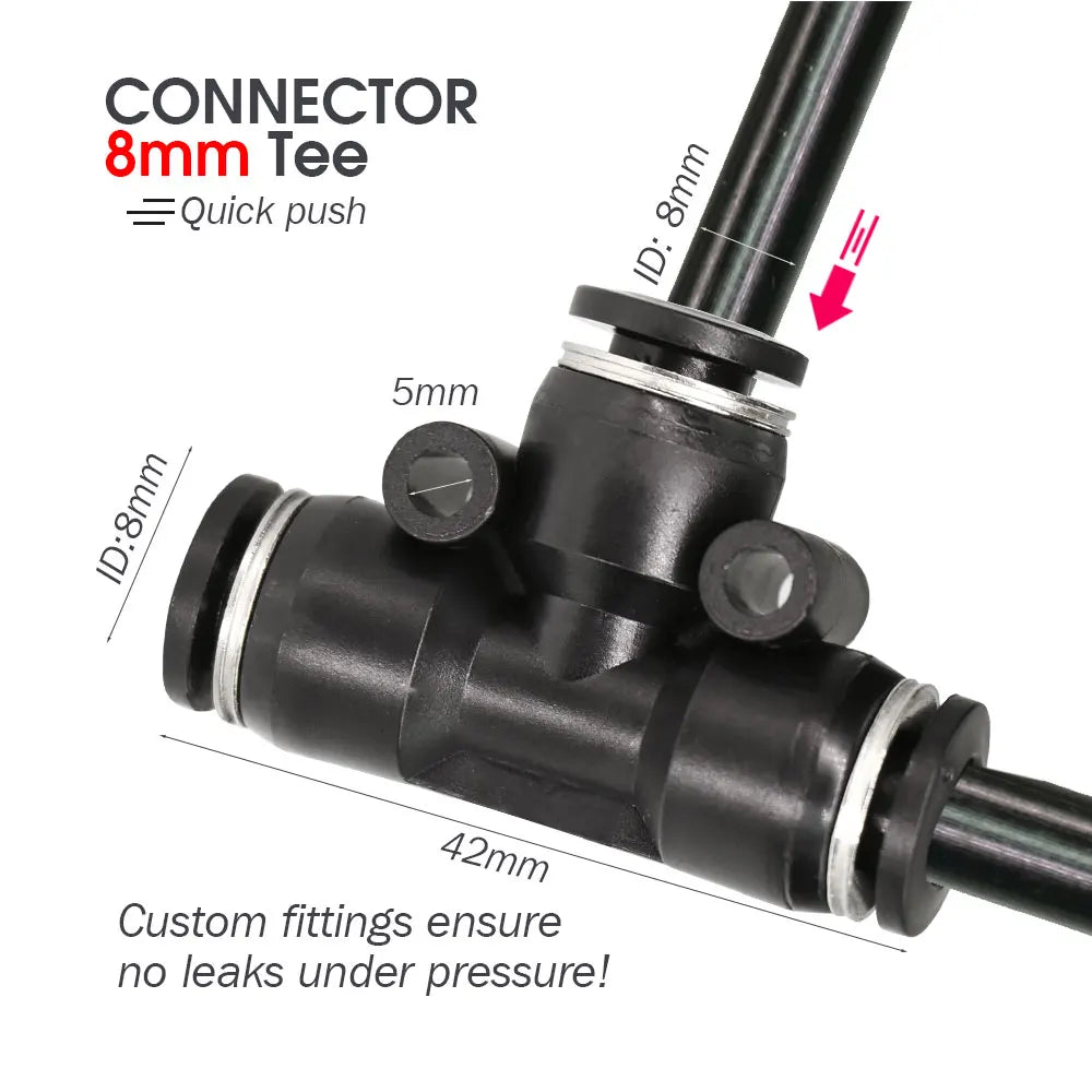 Garden 5-30M 8mm PE Hose 20cm 360° Bending Brass Nozzle Spray Kit Atomized Automatic Irrigation Equipment Plants Mist Wateriing