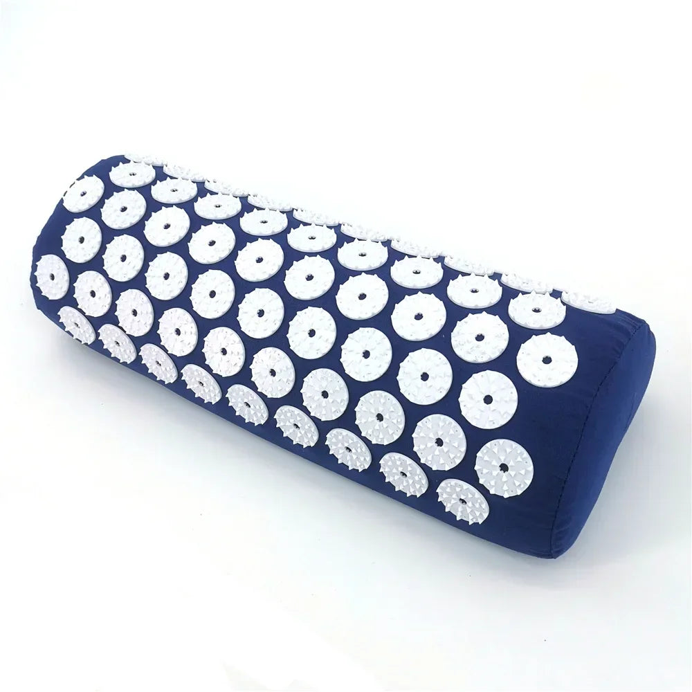 Acupressure Mat and Pillow Set | Targeted Muscle Relief & Recovery Back Massage Instrument Pillow-Blue Tidesmit