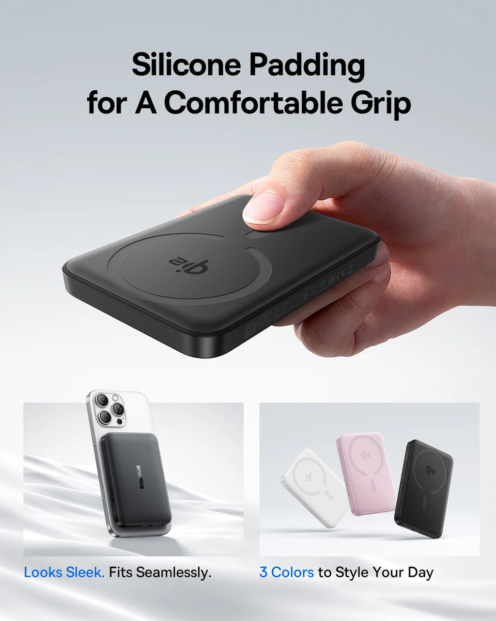 Magnetic Power Bank 10000mAh 15W Qi2 Wireless Fast Charger Tidesmit