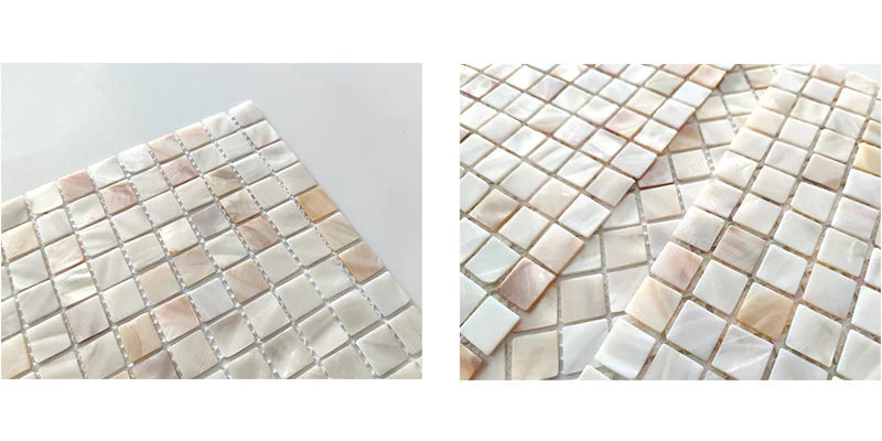 Pearl Shell Mosaic Peel And Stick Tiles Natural Self Adhesive Backsplash For Kitchen Bathroom Balcony Living Room For Couples