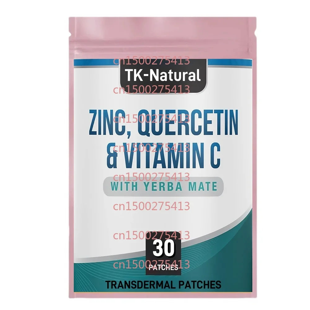 Tidesmit Zinc Quercetin Vitamin C Immune Support Transdermal Patches - 30 Pack Vitamin Supplement for Daily Wellness