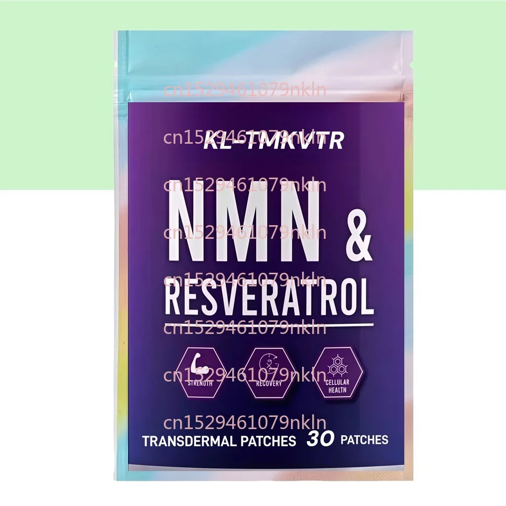 30 Patches NMN Transdermal Patches With Resveratrol for Cellular Health, Healthy Aging & Sustained Energy