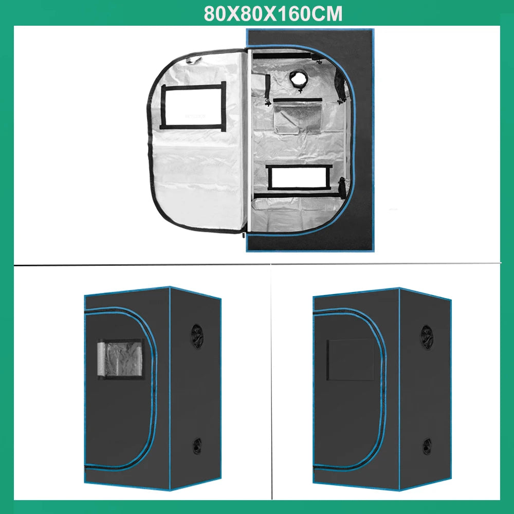 BEYLSION New Growbox Complete Set Air Tent Grow With Dimmable LED Grow Lamps Centrifugal Fans Activated Carbon Air Filter Set