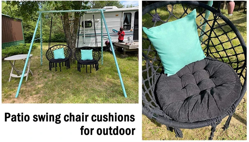 Green Large Round Floor Seat Cushion Thickened Tufted Tatami Mat Pad Ottoman Pouf Futon Chair Seat Meditation Seating Pillow 방석