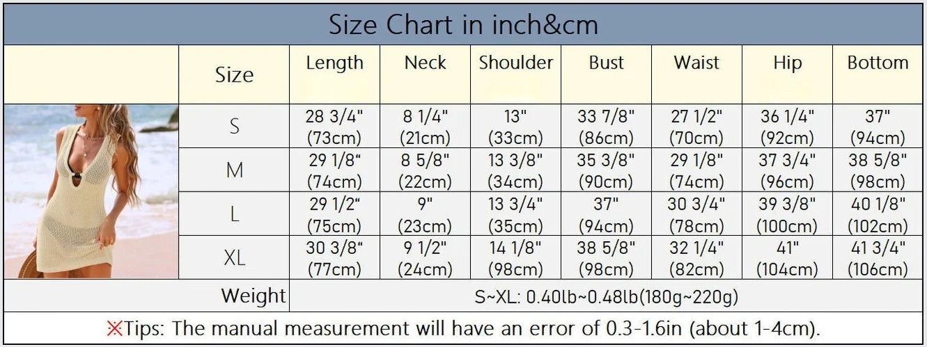S - XL 6 Colors Hollow Out V Neck Crochet Knitted Tunic Beach Cover Up Cover-ups Beach Dress Beach Wear Beachwear Female M38