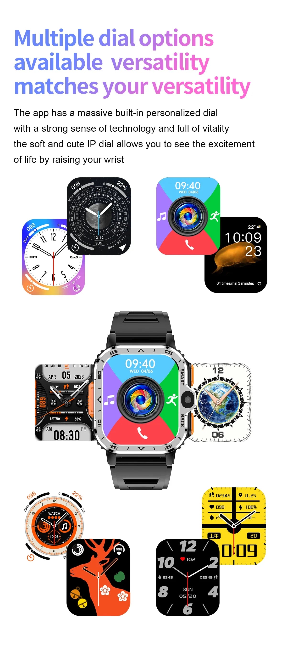 2026 PGD Android Smart Watch Men GPS 16G/64G ROM Storage HD Dual Camera NFC 2G 4G SIM Card WIFI Wireless Fast Internet Access