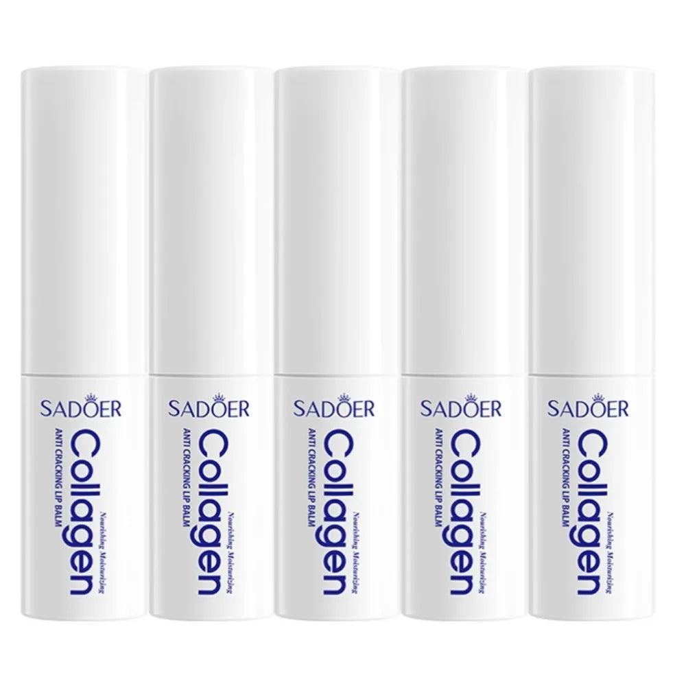 Moisturizing Lip Balm Treatment - 3 Pack Nourishing Care Lip Care 5pcs Tidesmit