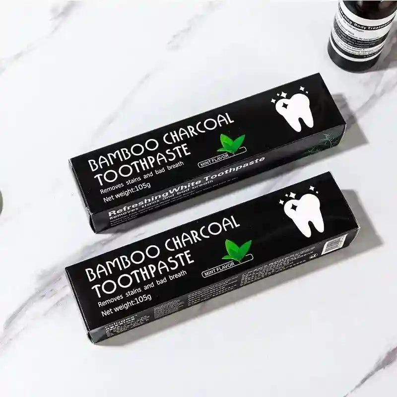 Tidesmit bamboo charcoal whitening toothpaste for effective stain removal and fresh breath oral care